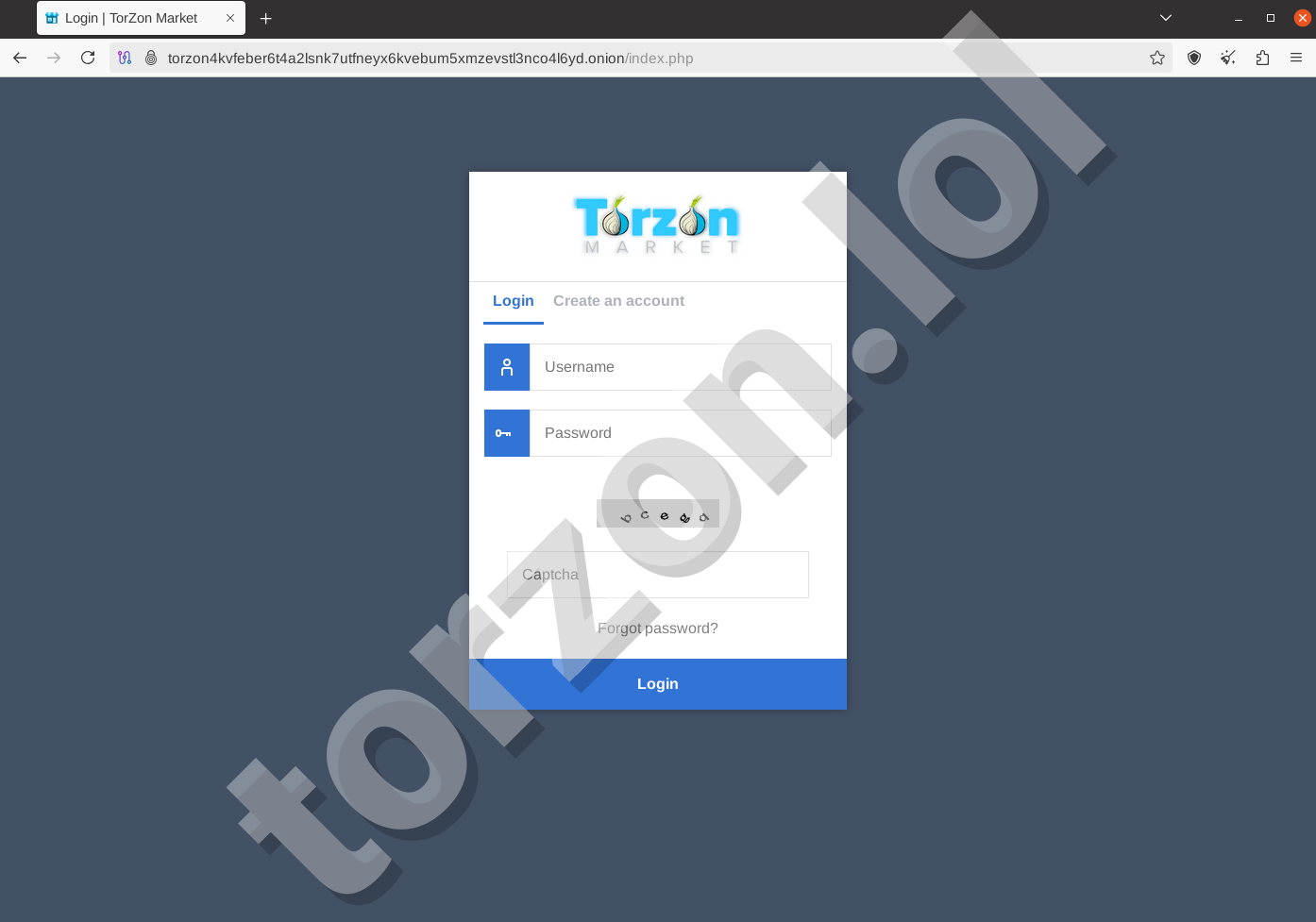 Torzon Market Login Portal